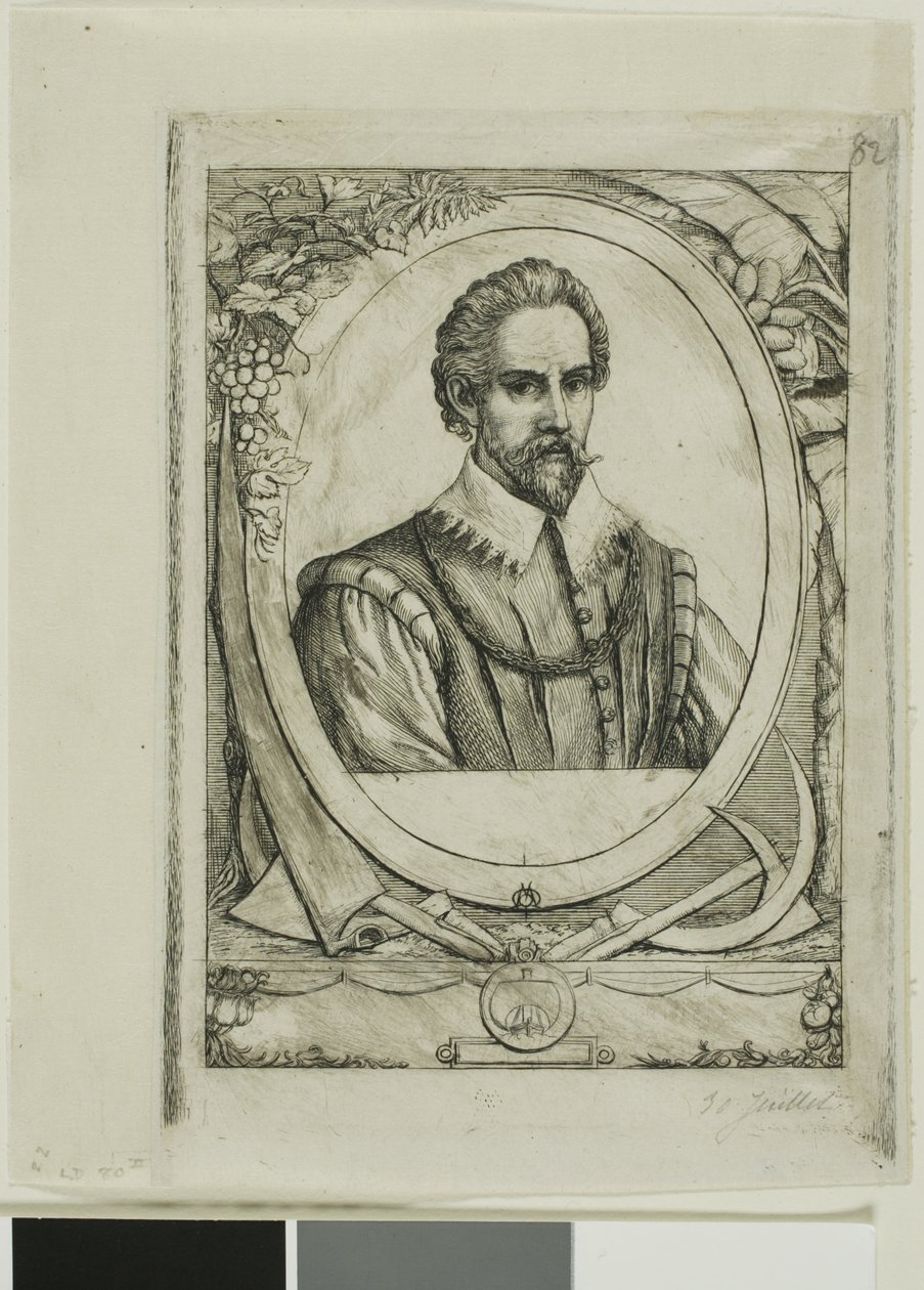 Ritratto di René de Laudonnière Sablais (de Burdigale) da Charles Meryon