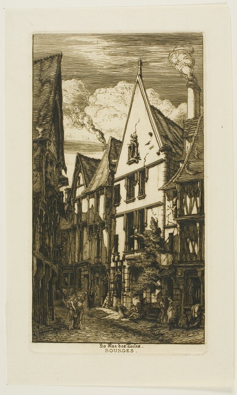 Rue des Toiles, Bourges da Charles Meryon