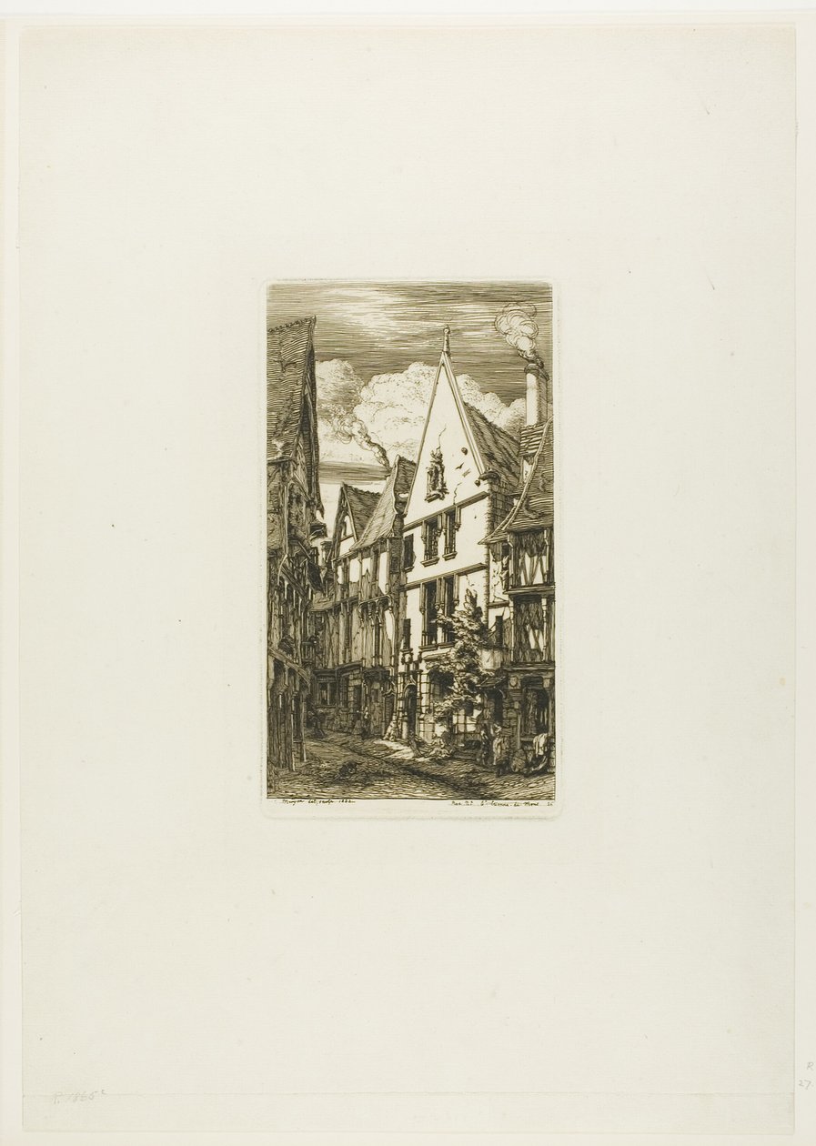 Rue des Toiles, Bourges da Charles Meryon