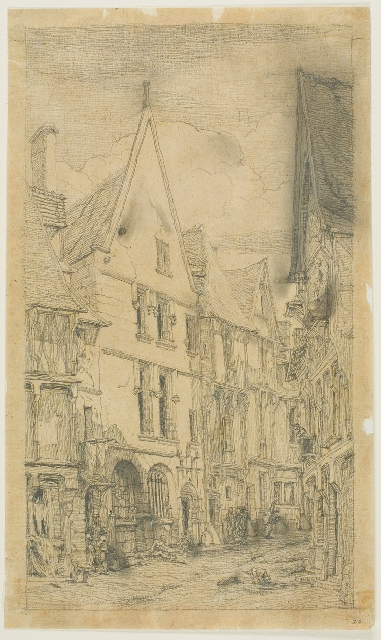 Rue des Toiles, Bourges da Charles Meryon