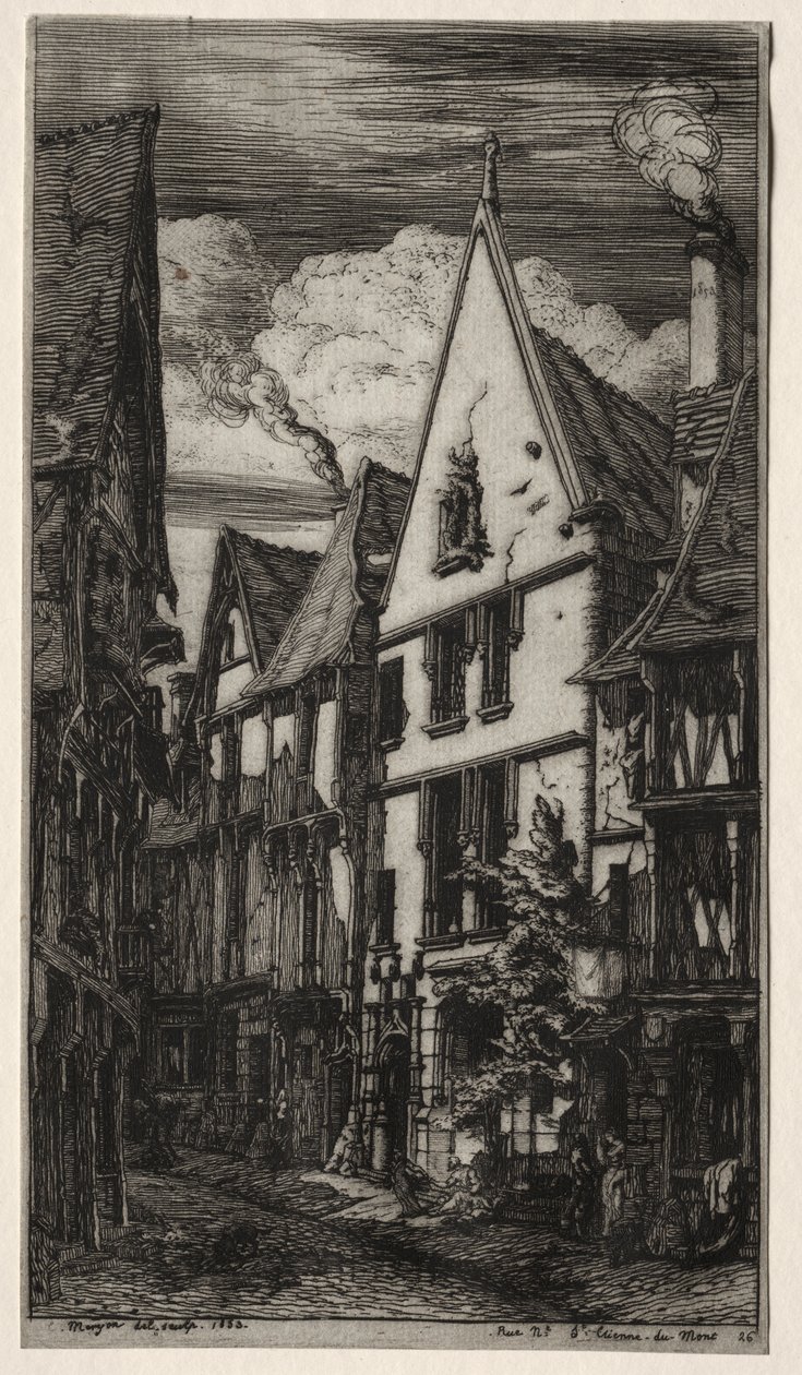 Rue des Toiles, Bourges da Charles Meryon