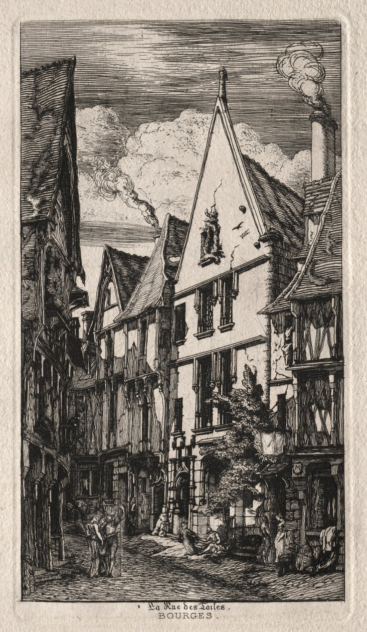 Rue des Toiles, Bourges da Charles Meryon