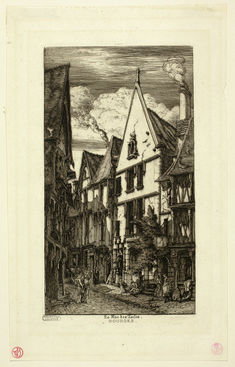 Rue des toiles, Bourges da Charles Meryon