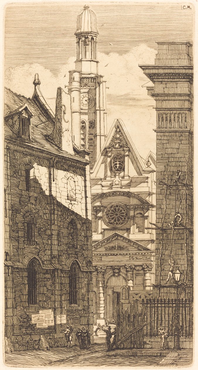 Saint-Etienne-du-Mont, Parigi da Charles Meryon