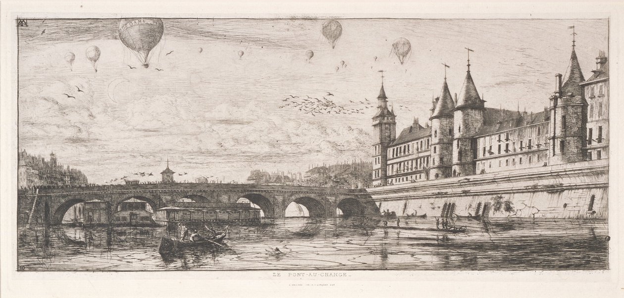Il ponte della Borsa da Charles Meryon