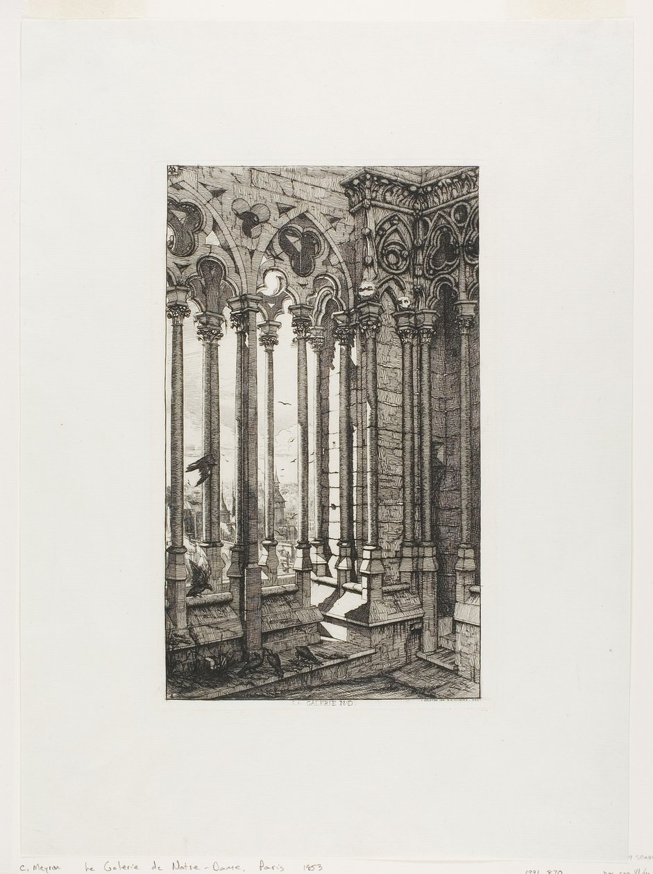 La Galleria di Notre-Dame, Parigi da Charles Meryon