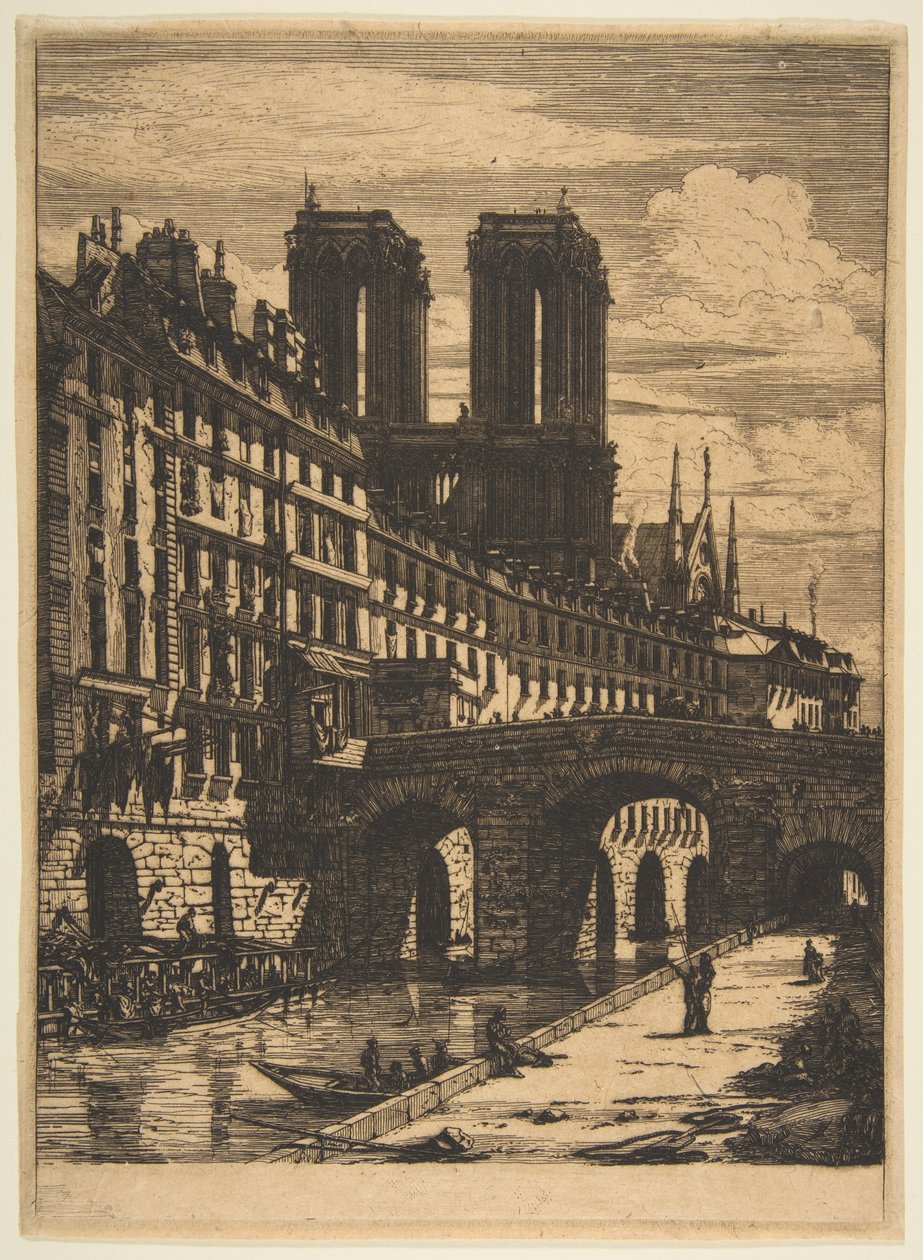 Il Petit Pont, Parigi da Charles Meryon