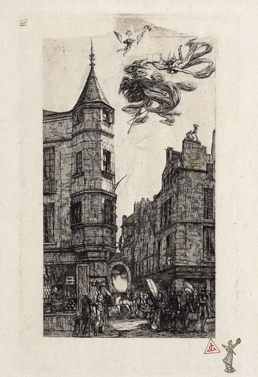 Tourelle, Via della Facoltà di Medicina, 22 da Charles Meryon