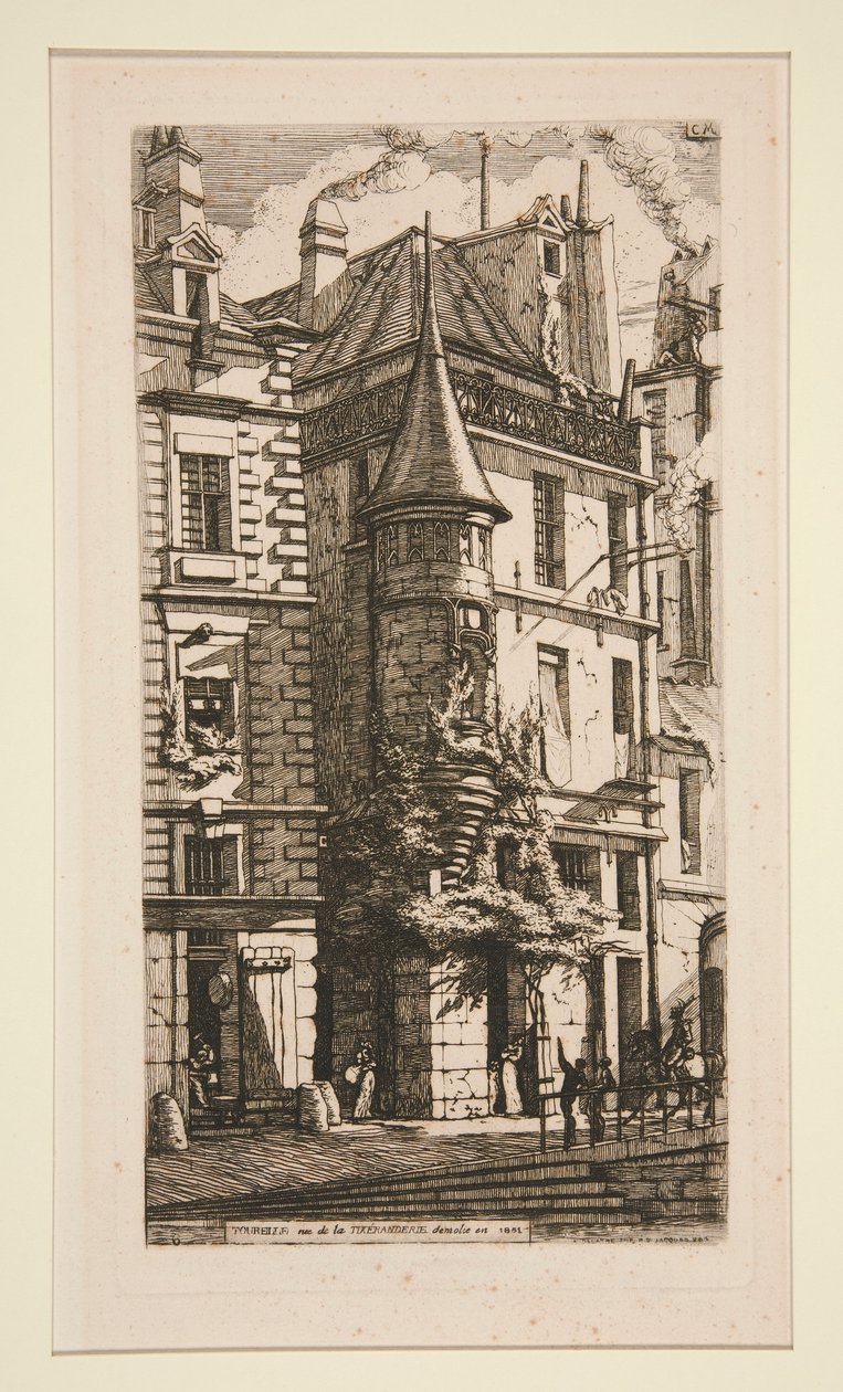 Casa con torretta, rue de la Tixeranderie da Charles Meryon