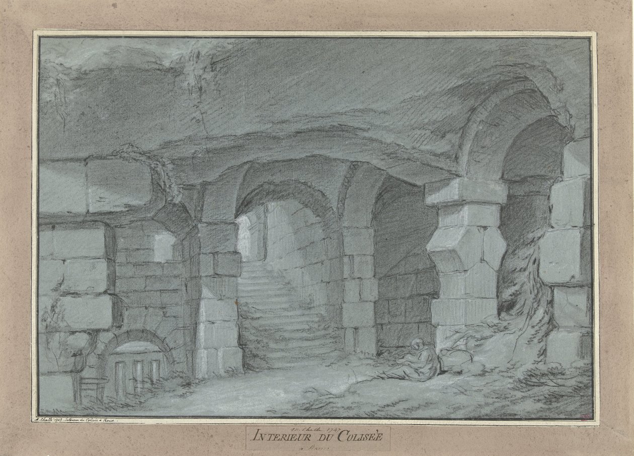 Veduta del Colosseo da Charles Michel Ange Challe