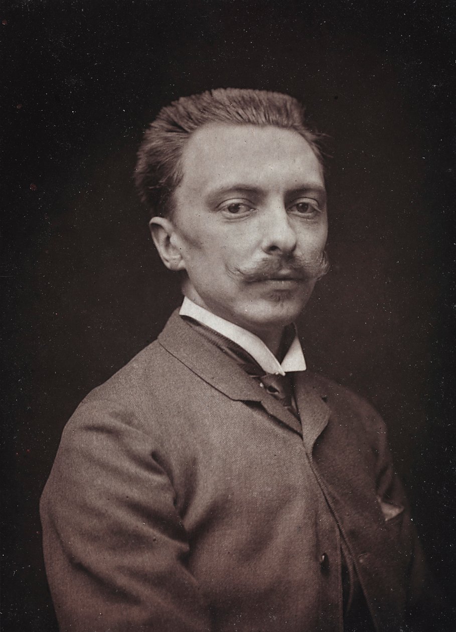 Album Artistique et Biographique, 5me année, Salon 1885; ritratto del pittore francese Alfred Paul Marie de Richemont (1857-1911) da Charles Michelez