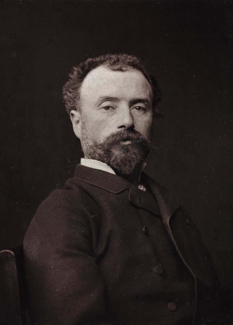 Album Artistique et Biographique, 5me année, Salon 1885; ritratto del pittore francese Hippolyte Dominique Berteaux (1843-1926) da Charles Michelez