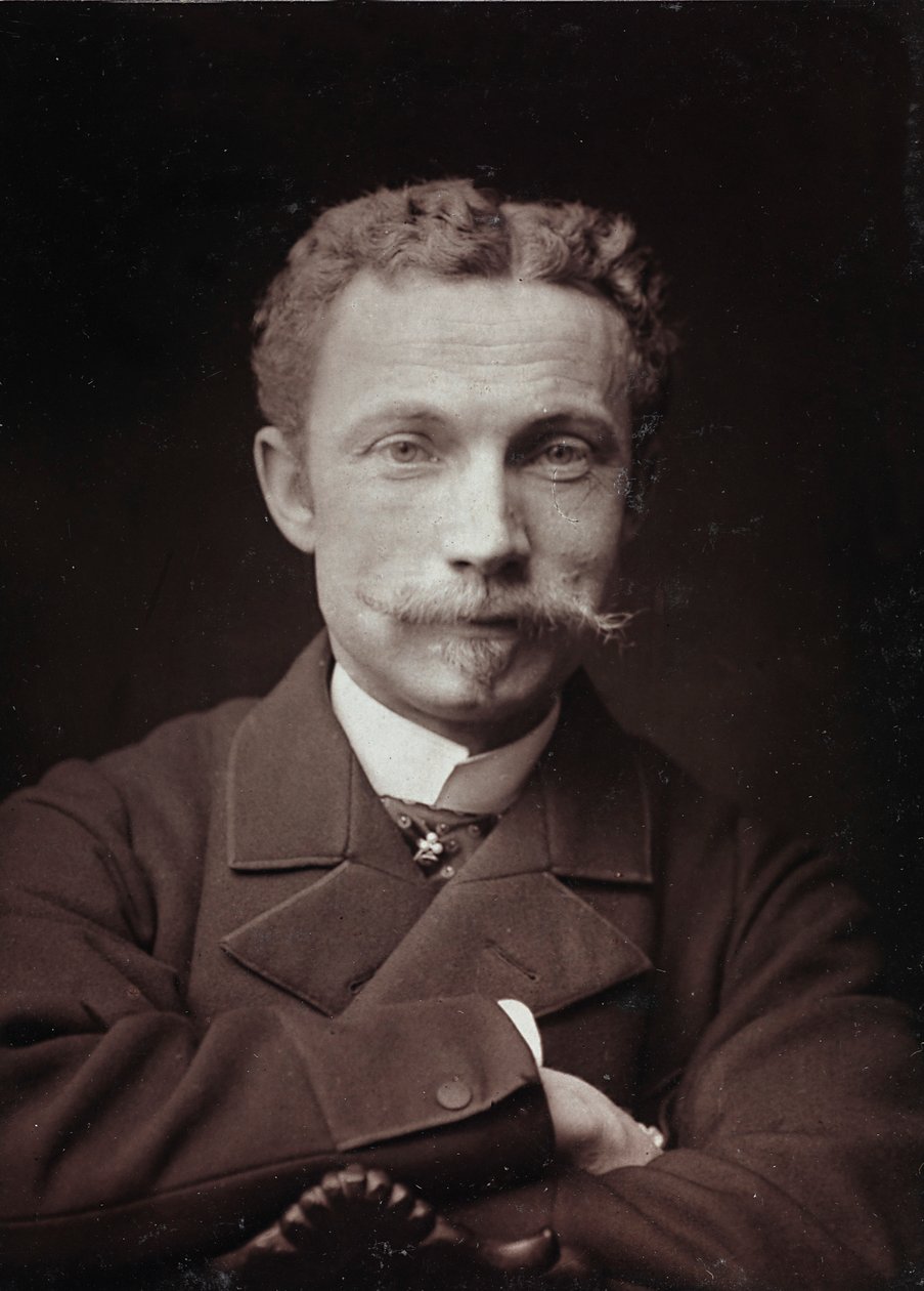 Album Artistique et Biographique, 5me année, Salon 1885; ritratto del pittore Raoul de Pibrac (1852-1937) da Charles Michelez