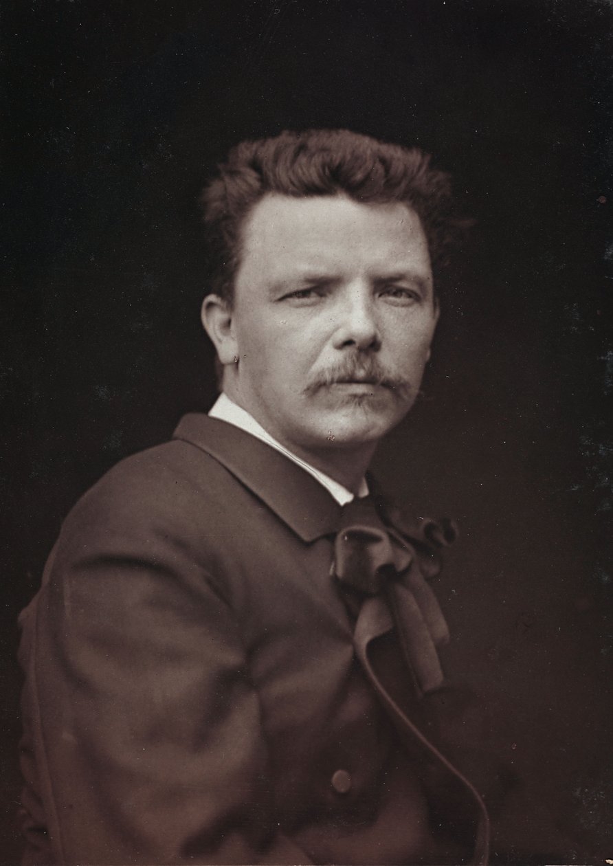 Album Artistique et Biographique, 6me année, Salon 1885; ritratto del pittore francese Eugène Carrière (1849-1906) da Charles Michelez