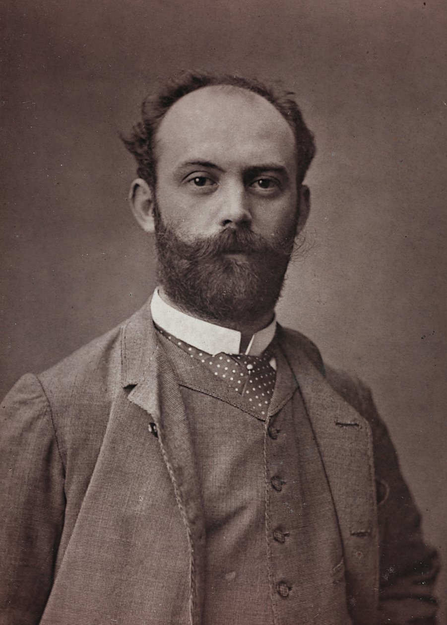 Album Artistique et Biographique, 6me année, Salon 1885; ritratto del pittore francese Ernest Bordes (1852-1914) da Charles Michelez
