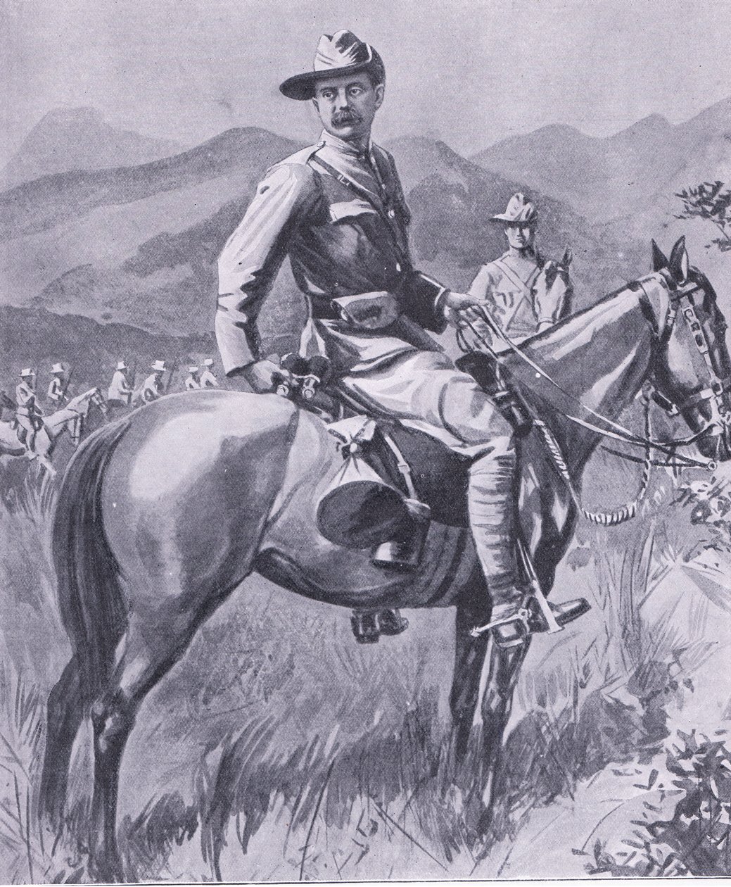 Brigadiere Generale Lumer, da Dopo Pretoria: La guerra di guerriglia pubblicata da Harmsworth Bros Limited, 1901 da Charles Mills Sheldon