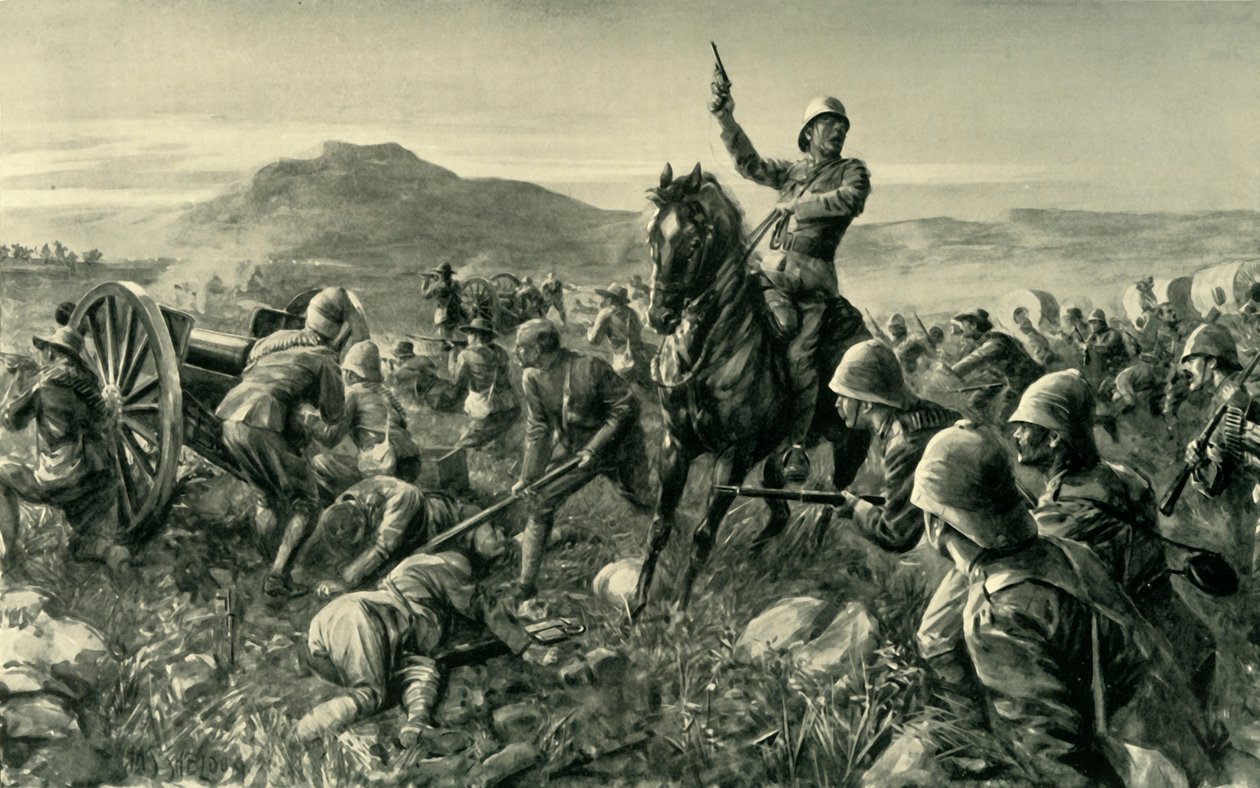 Lord Methuen che raduna le sue forze spezzate a Tweebosch, 1902 da Charles Mills Sheldon