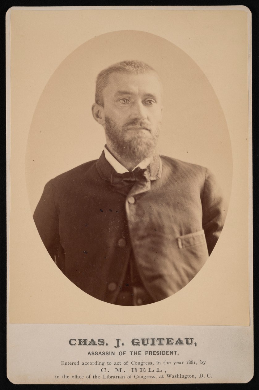 Ritratto di Charles Julius Guiteau 1841-1882, 4 luglio 1881 da Charles Milton Bell