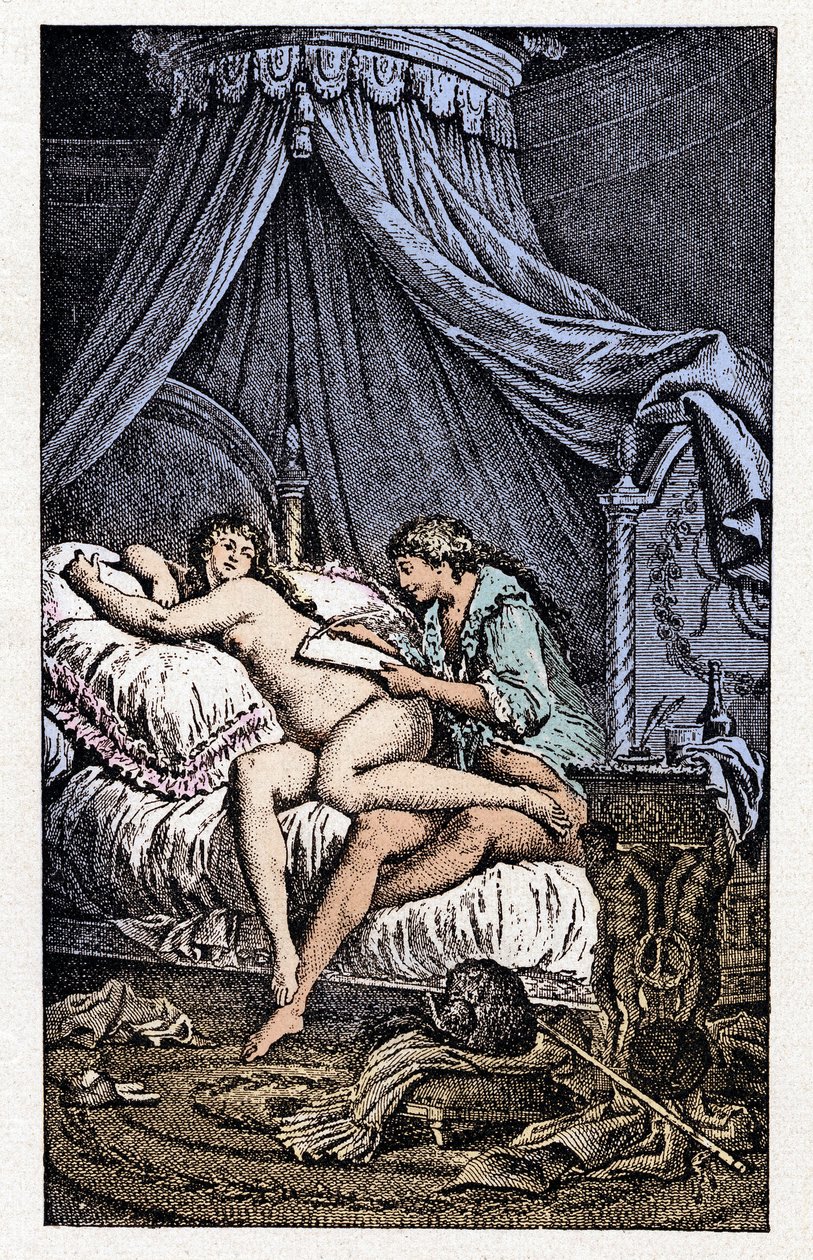 Illustrazione per le "Liaisons Dangereuses" (incisione) da Charles Monnet