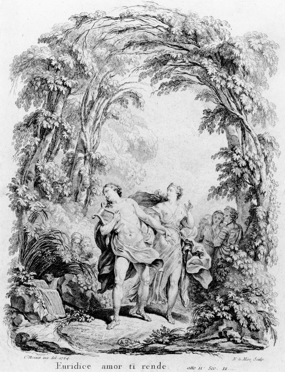 Orfeo che guida Euridice fuori dall