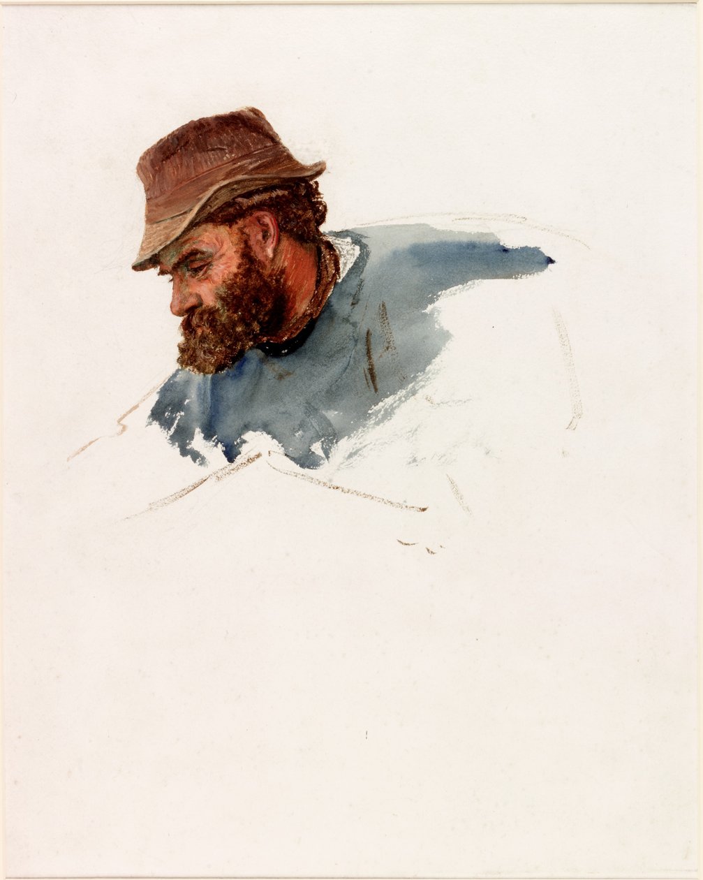 Testa di un pescatore da Charles Napier Hemy