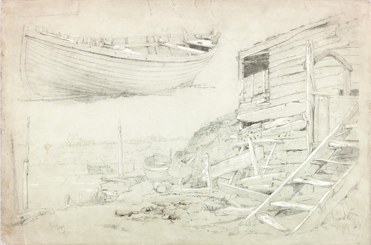 Studi (tempera e matita su carta) da Charles Napier Hemy