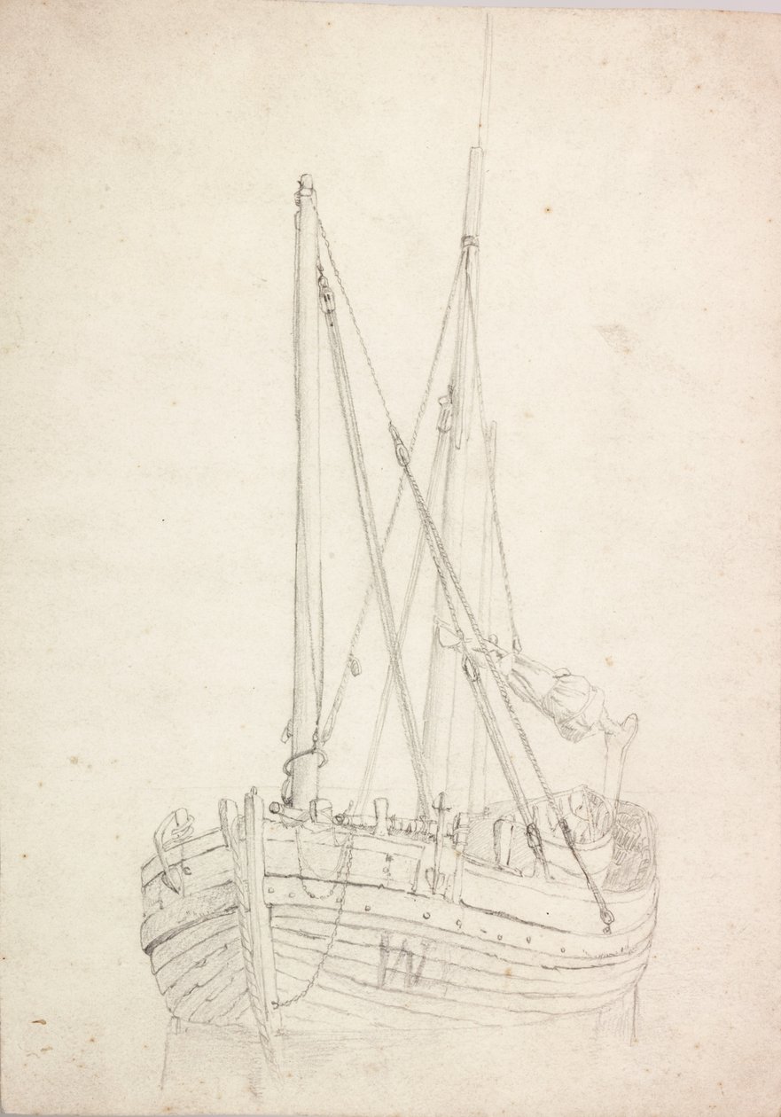 Studio di Barca da Pesca da Charles Napier Hemy