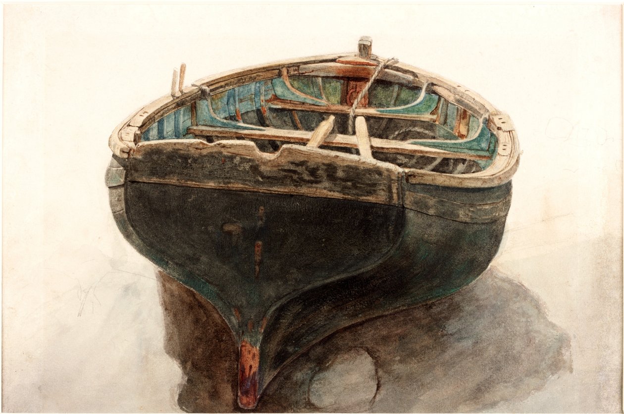 Studio di un gommone da Charles Napier Hemy
