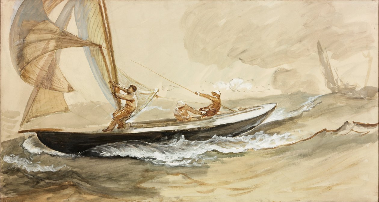 Studio di uno yacht da corsa da Charles Napier Hemy