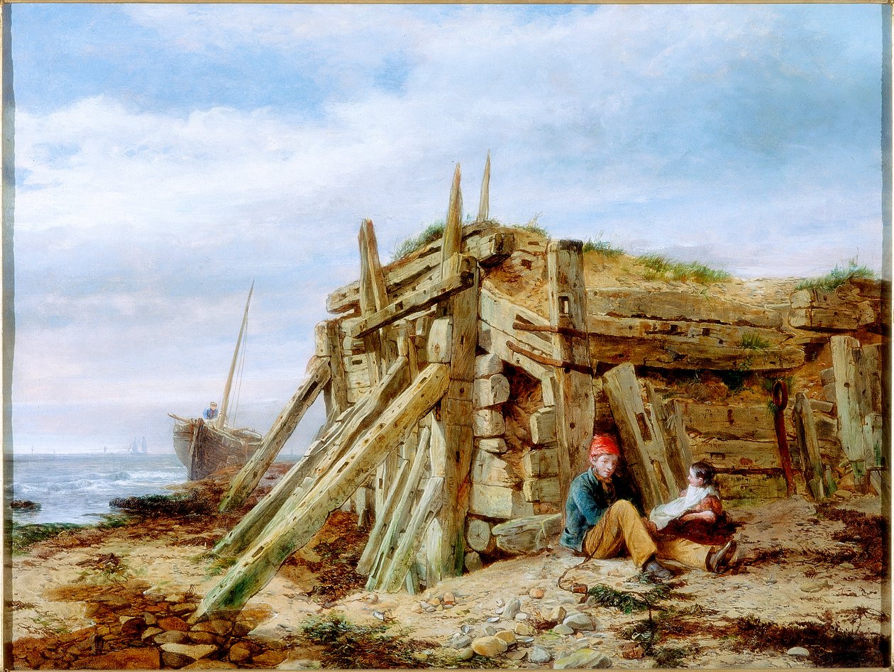 Sotto il frangiflutti, c.1863 da Charles Napier Hemy