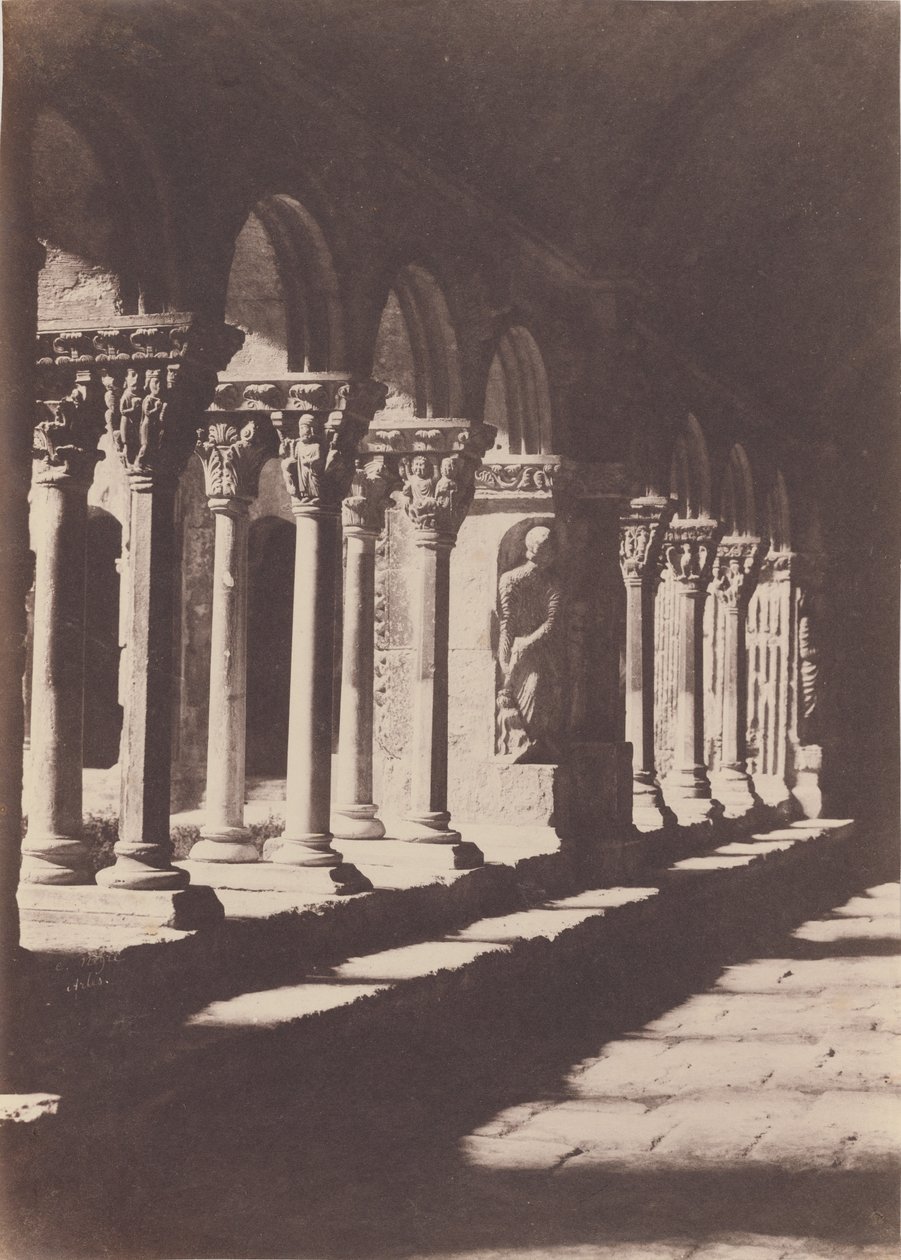 Una navata del chiostro di Saint-Trophime, Arles da Charles Nègre