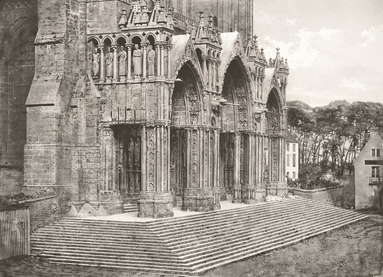 Cattedrale di Chartres - Portale meridionale, XII secolo da Charles Nègre