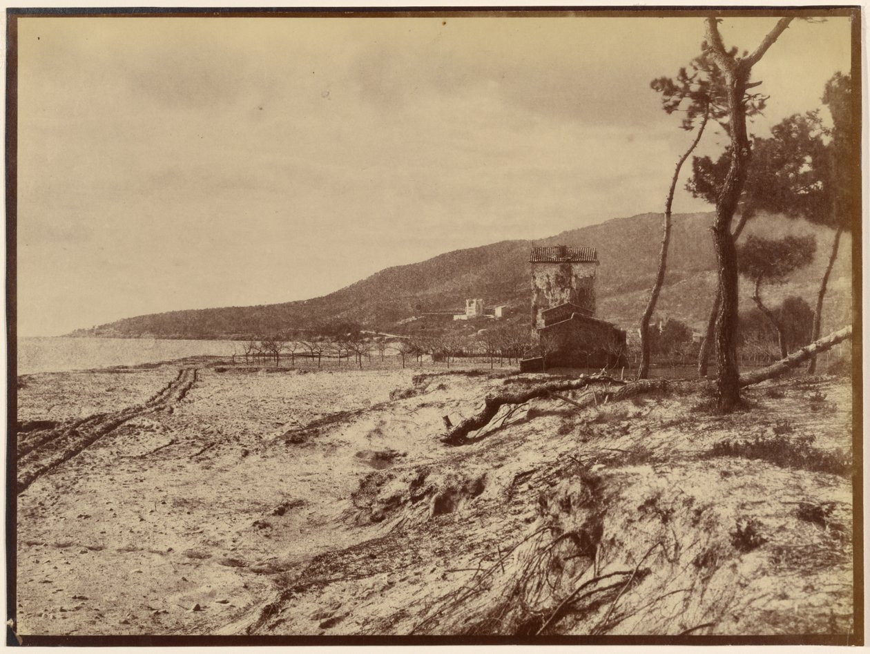 Spiaggia di Golfe-Juan verso Cap de la Croisette da Charles Nègre