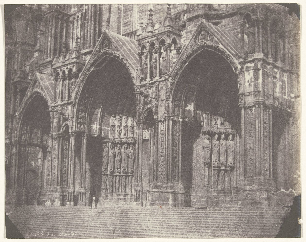 Portale sul lato meridionale della cattedrale di Chartres da Charles Nègre