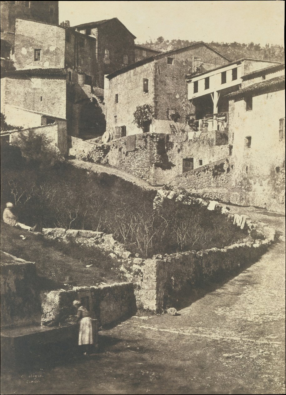 Una strada a Grasse, 1852 da Charles Nègre