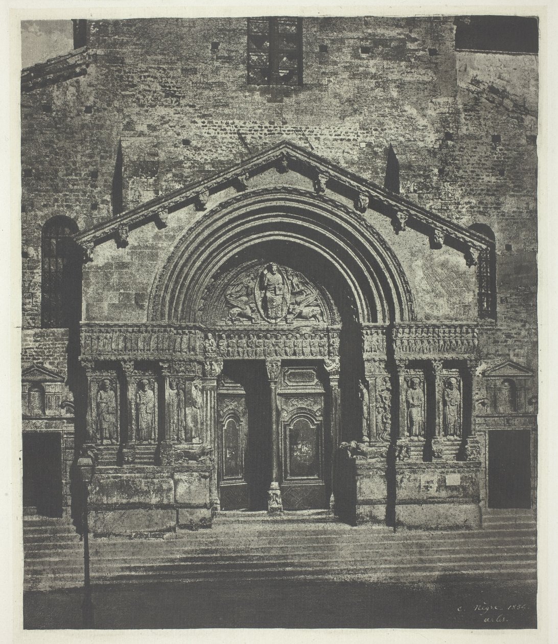 Arles: Il portico occidentale di Saint-Trophime da Charles Nègre