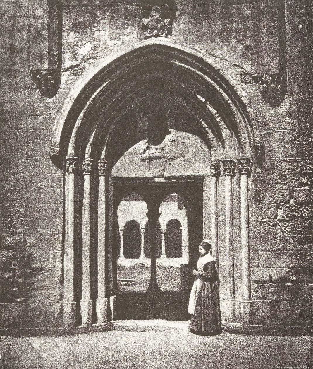 Portale Saint-Trophime, Entrata del Chiostro, Arles, Chiesa Metropolitana di Saint-Trophime, 1852 da Charles Nègre