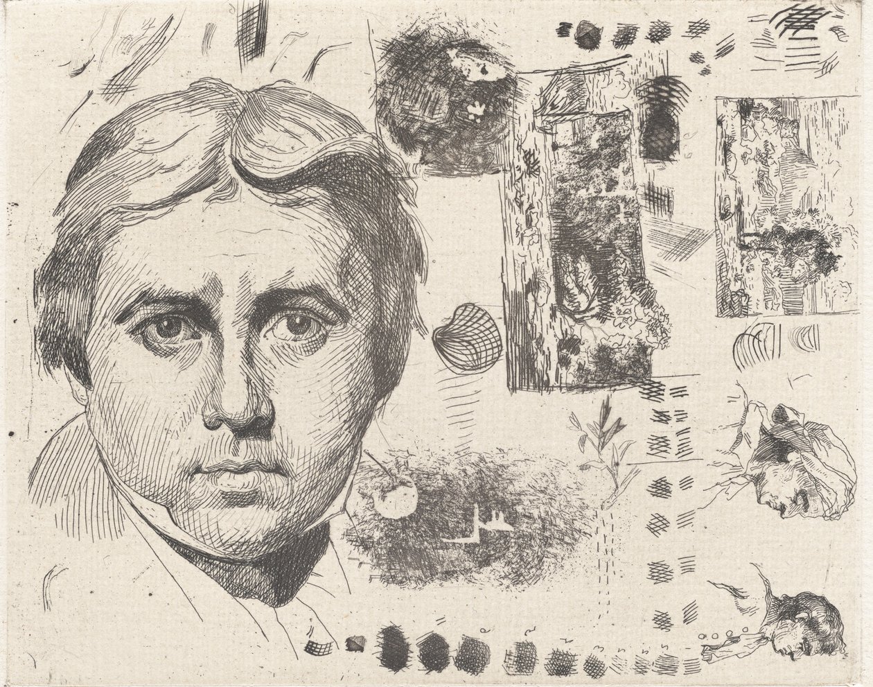 Ritratto di Ingres, 1844, stampato 1982 da Charles Nègre
