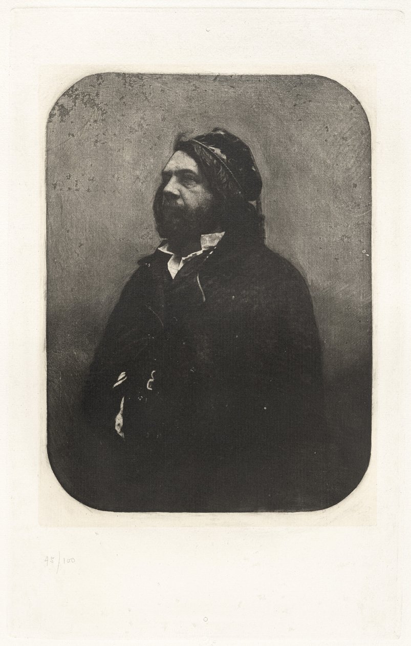 Tavola VIII – Ritratto di Théophile Gautier, di Nadar da Charles Nègre, Nadar, André Jammes