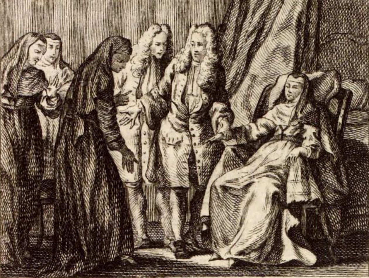 La badessa malata da Charles Nicolas Cochin