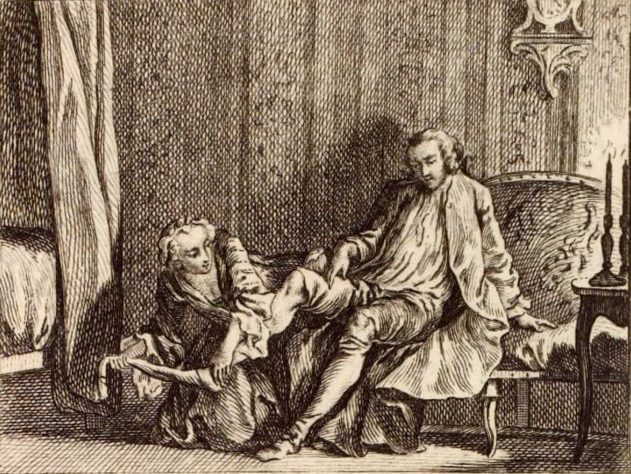 La cortigiana innamorata da Charles Nicolas Cochin
