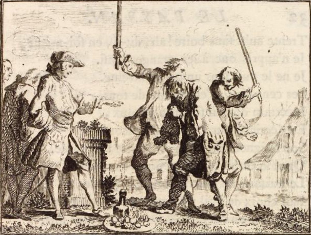Il contadino che ha offeso il suo signore da Charles Nicolas Cochin