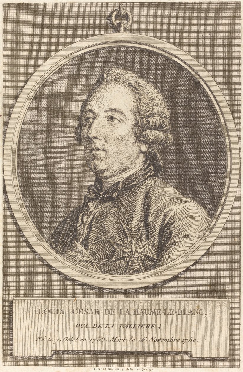 Louis Cesar de La Baume-le-Blanc da Charles Nicolas Cochin II