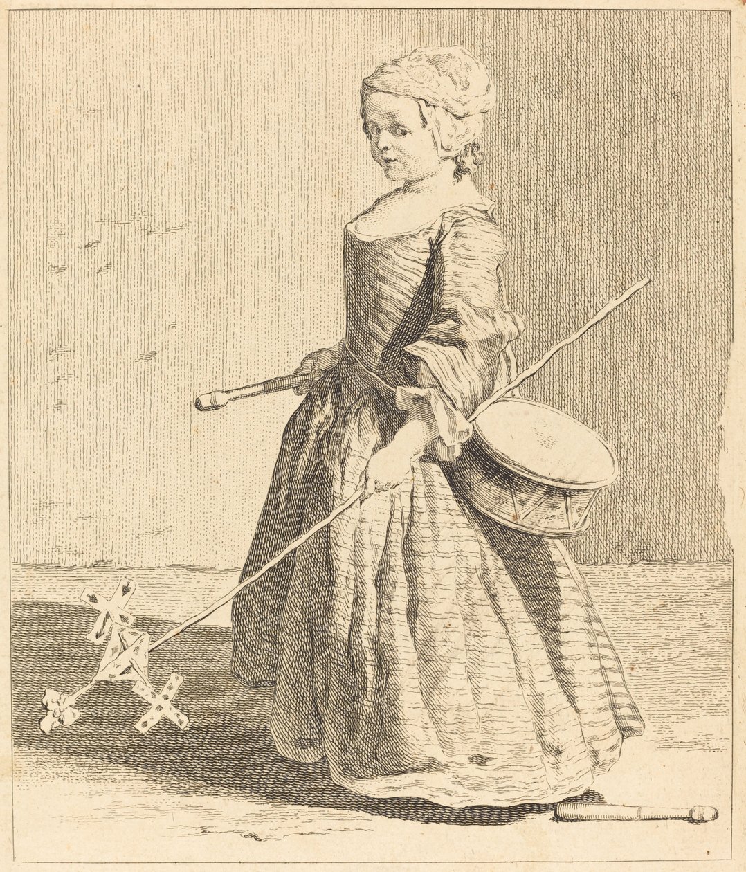 Il giovane soldato da Charles Nicolas Cochin I after Jean Siméon Chardin