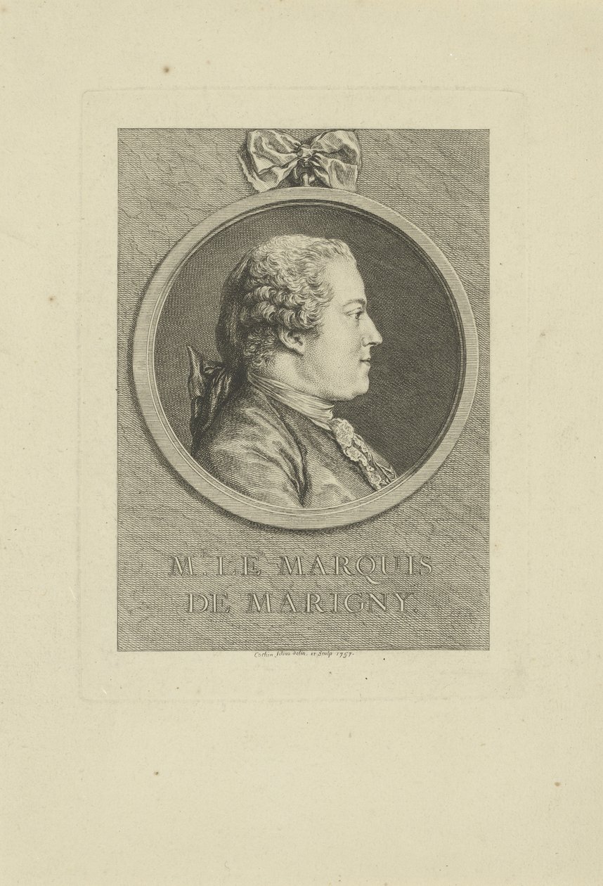 Abel-François Poisson de Vandières, marchese di Marigny da Charles Nicolas Cochin the younger