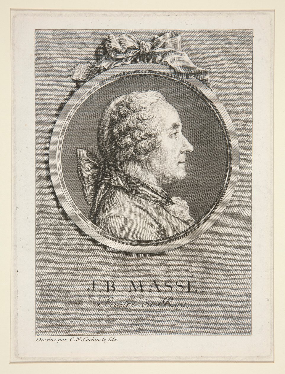 Ritratto di Jean-Baptiste Masse da Charles Nicolas Cochin the younger