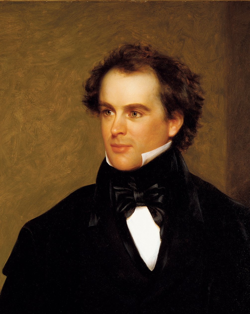 Nathaniel Hawthorne (1804-64) 1840 (olio su tela) da Charles Osgood