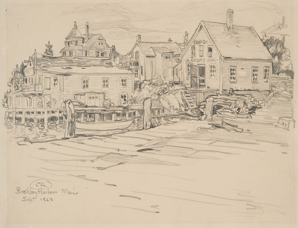 Boothbay Harbor, Maine, 1923 da Charles P. Reiffel