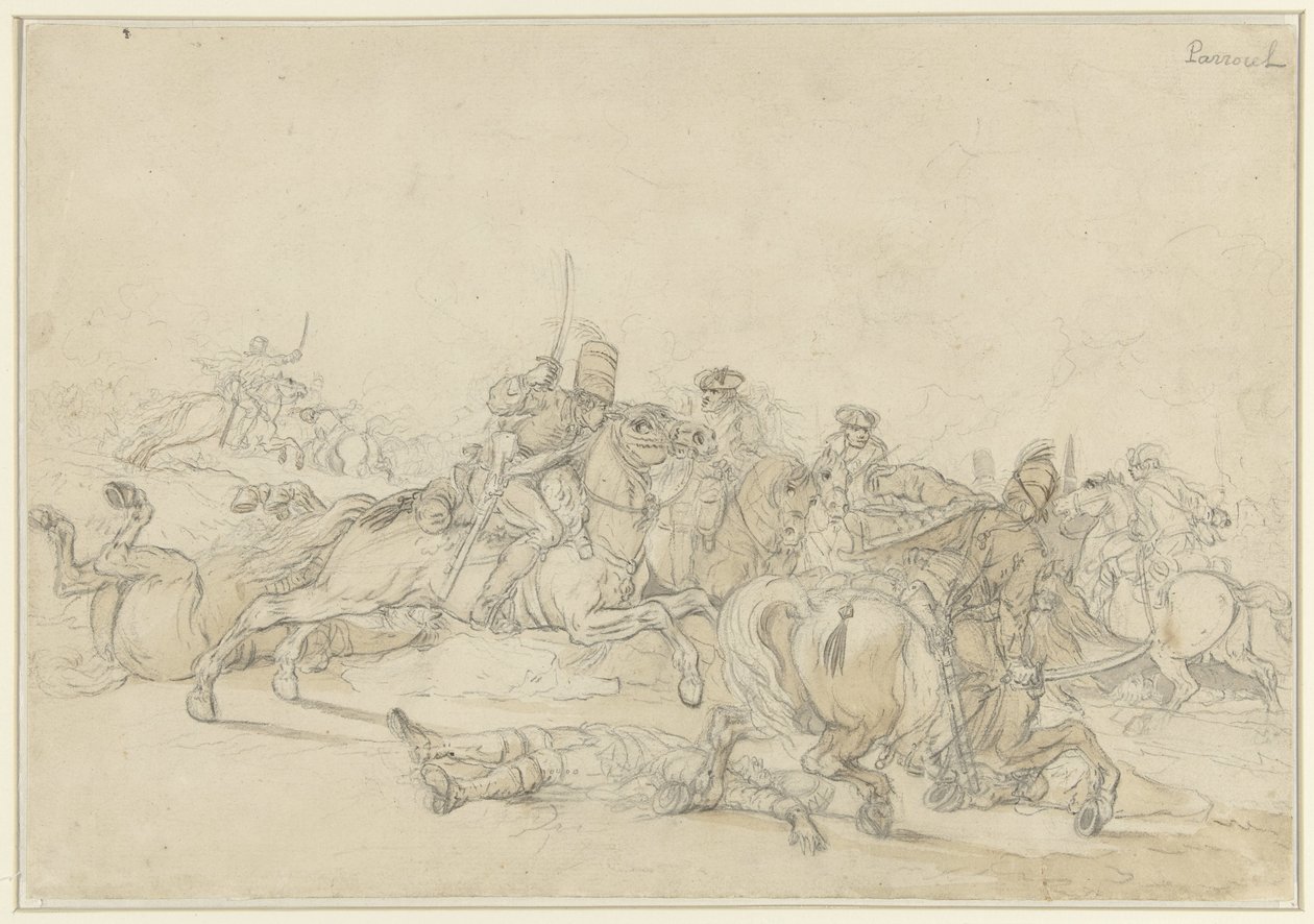 Combattimento di cavalieri da Charles Parrocel