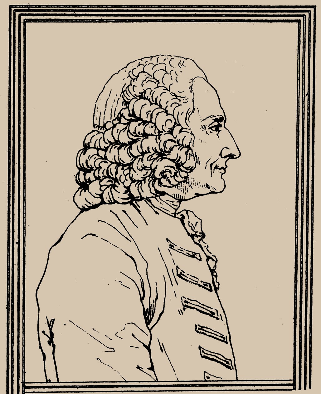 Ritratto del compositore Jean-Philippe Rameau da Charles Paul Landon